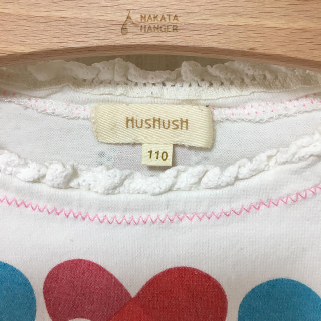 HusHush(ハッシュアッシュ)のミニーマウス カットソー HusHush 110 キッズ/ベビー/マタニティのキッズ服女の子用(90cm~)(Tシャツ/カットソー)の商品写真