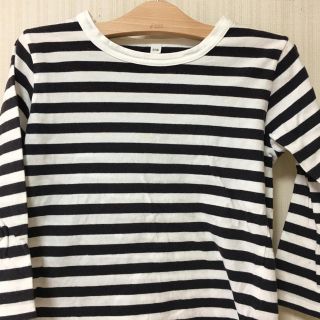 ムジルシリョウヒン(MUJI (無印良品))の無印良品 ボーダーカットソー 110(Tシャツ/カットソー)