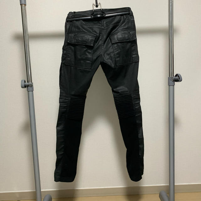 DRKSHDW(ダークシャドウ)のRICK OWENS DRKSHDW メンフィス デニム パンツ バイカー メンズのパンツ(ワークパンツ/カーゴパンツ)の商品写真