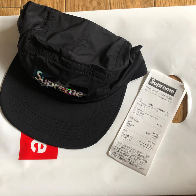 Supreme Holographic Logo Camp Cap 黒