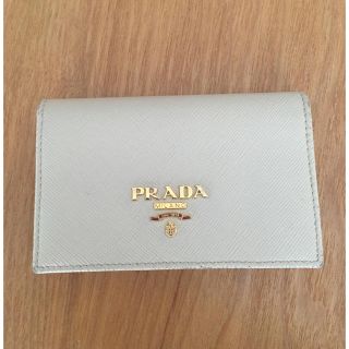 プラダ(PRADA)のPRADA サフィアーノ素材のカードケース(名刺入れ/定期入れ)