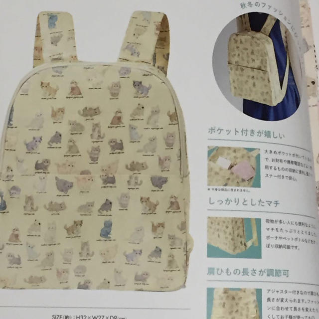 franche lippee(フランシュリッペ)のムック本リュック レディースのバッグ(リュック/バックパック)の商品写真