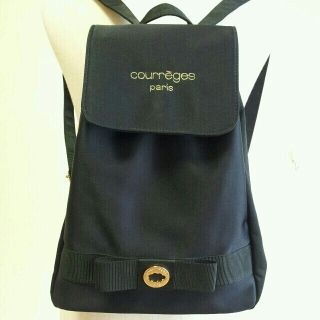 バッグリュック courreges クレージュ 黒