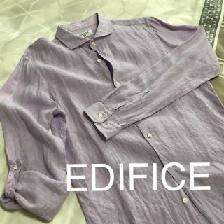 エディフィス(EDIFICE)のEDIFICEメンズシャツ（麻素材）(シャツ)