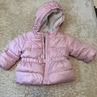 ベビーギャップ(babyGAP)のベビーコート baby Gap80サイズ ピンク 裏ボアコート ピンク(ジャケット/コート)