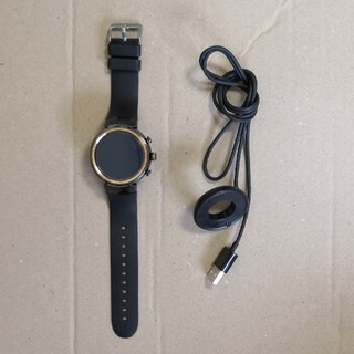 エイスース(ASUS)のASUS ZenWatch 3 ブラック スマートウォッチ(腕時計(デジタル))