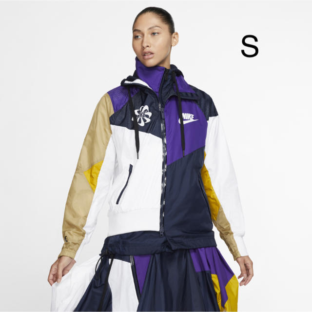 sacai(サカイ)のNIKE × Sacai フーデッド アノラック ジャケット S パープル レディースのジャケット/アウター(ナイロンジャケット)の商品写真