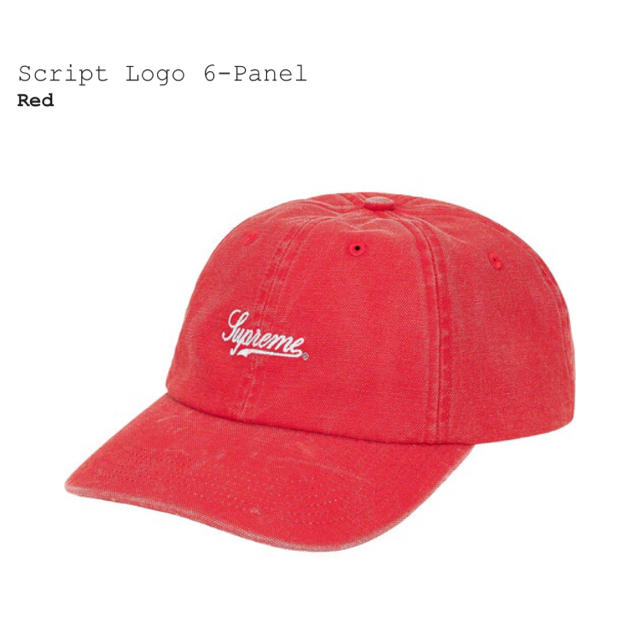 キャップsupreme script logo キャップ