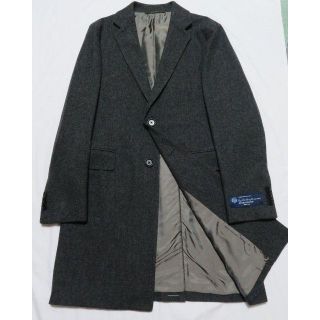 ユナイテッドアローズグリーンレーベルリラクシング(UNITED ARROWS green label relaxing)の■新品【アローズ】×【ロロピアーナ(伊)】極上チェスターコート グレー M(チェスターコート)