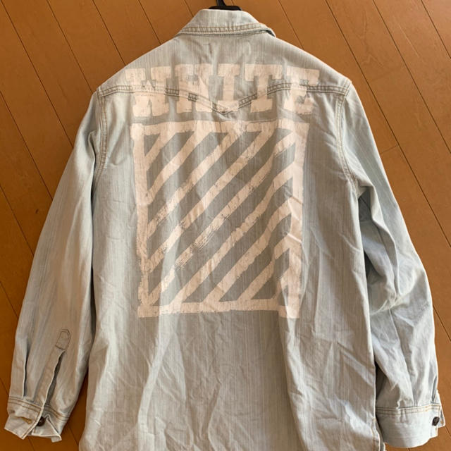 OFF-WHITE(オフホワイト)のoff-whiteオーバーデニムシャツ メンズのジャケット/アウター(Gジャン/デニムジャケット)の商品写真