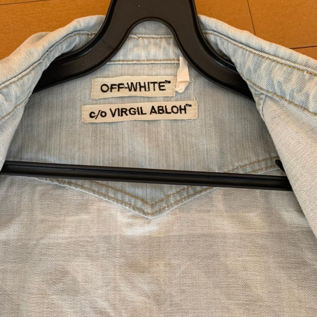 OFF-WHITE(オフホワイト)のoff-whiteオーバーデニムシャツ メンズのジャケット/アウター(Gジャン/デニムジャケット)の商品写真