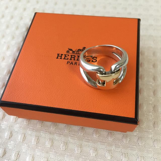 Hermes(エルメス)のsasa様専用！ HERMES エルメス ヒストリー リング 指輪 18K  レディースのアクセサリー(リング(指輪))の商品写真