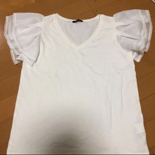 ローズバッド(ROSE BUD)のローズバッド   袖レースTシャツ　(Tシャツ(半袖/袖なし))