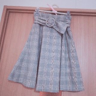 ジルバイジルスチュアート(JILL by JILLSTUART)のチェック柄フレアスカート♡JILL by JILLSTUART (ひざ丈スカート)