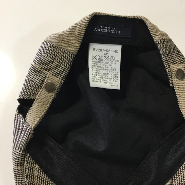 BURBERRY(バーバリー)のバーバリー　ハンチング帽子　52 未使用 キッズ/ベビー/マタニティのこども用ファッション小物(帽子)の商品写真