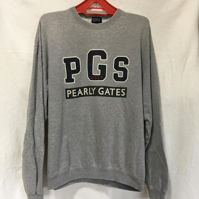 PEARLY GATES(パーリーゲイツ)のパーリーゲイツ  トレーナー　グレー　3 メンズのトップス(スウェット)の商品写真