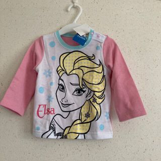 ディズニー(Disney)のアナと雪の女王　薄手のスウェット生地　80cm(Ｔシャツ)