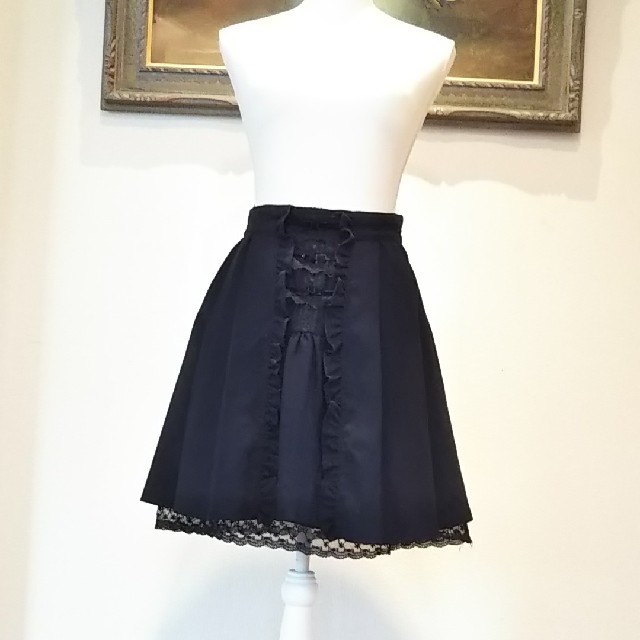 axes femme(アクシーズファム)の141   スカート【axes】紺色 レディースのスカート(ミニスカート)の商品写真