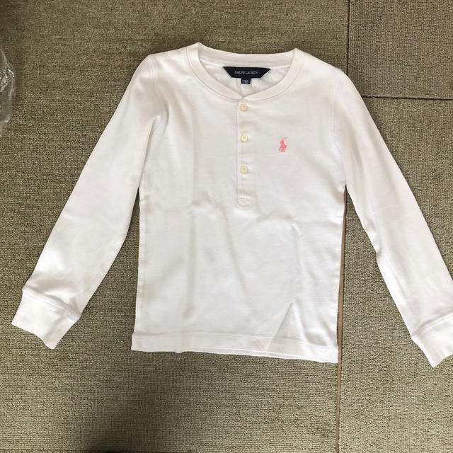 POLO RALPH LAUREN(ポロラルフローレン)のラルフローレン ピンクポニー やや厚地ロンT 110 キッズ/ベビー/マタニティのキッズ服女の子用(90cm~)(Tシャツ/カットソー)の商品写真