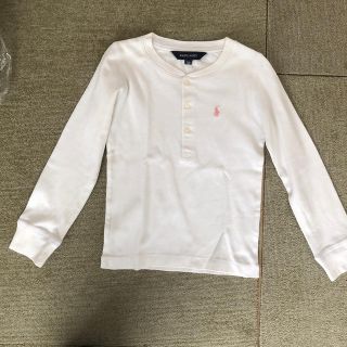 ポロラルフローレン(POLO RALPH LAUREN)のラルフローレン ピンクポニー やや厚地ロンT 110(Tシャツ/カットソー)