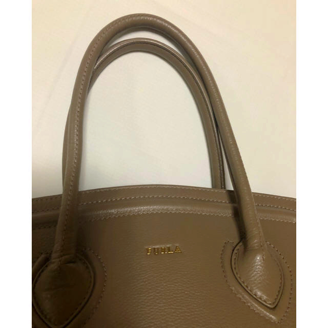 FURLA フルラ　カレッジ　トートバッグ　ベージュ