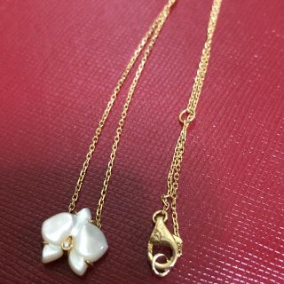 カルティエ(Cartier)のカルティエ  カレスドルキデパル ネックレス K18YG ホワイトシェル(ネックレス)