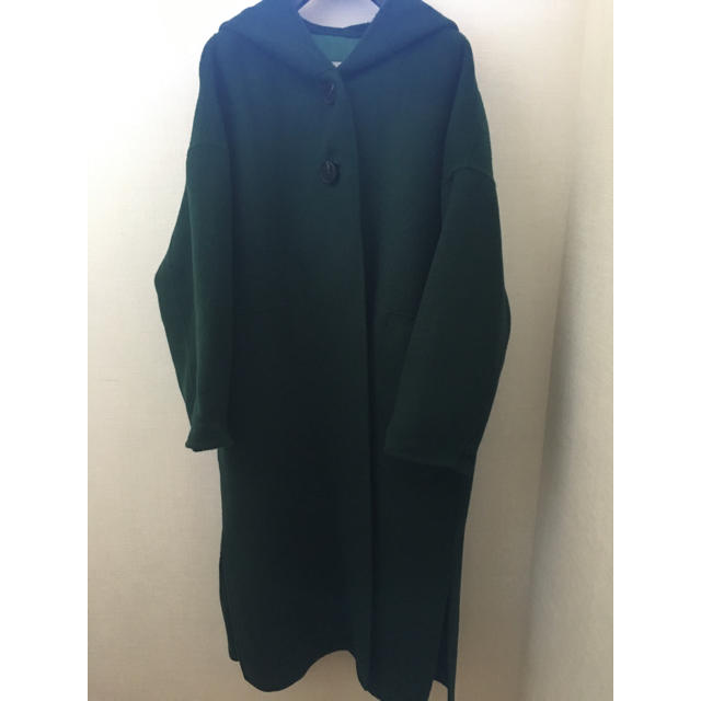 値下げ☆YONFA フードコート レディースのジャケット/アウター(ロングコート)の商品写真