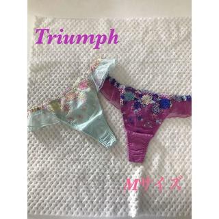 トリンプ(Triumph)の【トリンプ】チュールと刺繍が可愛いTショーツ2枚組(ショーツ)