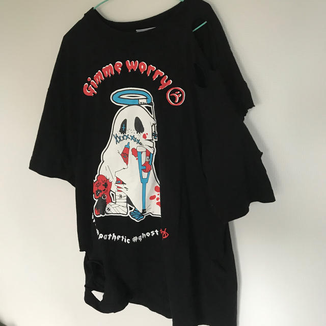 MILKBOY(ミルクボーイ)のKRY のむらこいち　コラボ　BIG Tシャツ　おばけ　ghost ハロウィン レディースのトップス(Tシャツ(半袖/袖なし))の商品写真