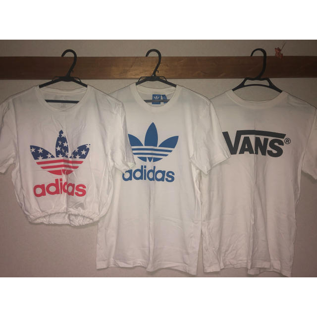 adidas(アディダス)のadidas originals tシャツ(青色)Mサイズ レディースのトップス(Tシャツ(半袖/袖なし))の商品写真