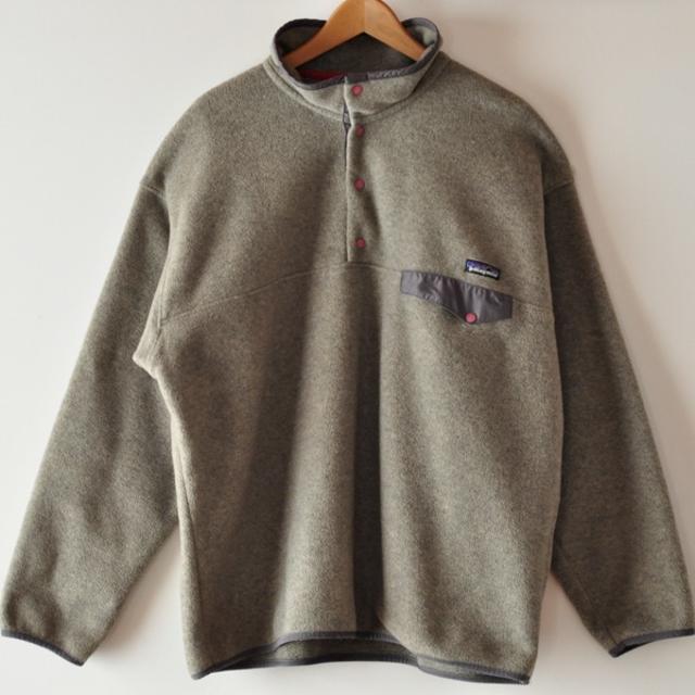 patagonia(パタゴニア)の90s パタゴニア スナップT グレーベージュ 希少色 メンズのジャケット/アウター(ブルゾン)の商品写真