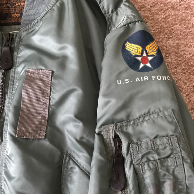 ALPHA INDUSTRIES(アルファインダストリーズ)のALPHA   ビンテージ　フライトジャケット　L-2B. Lサイズ メンズのジャケット/アウター(フライトジャケット)の商品写真