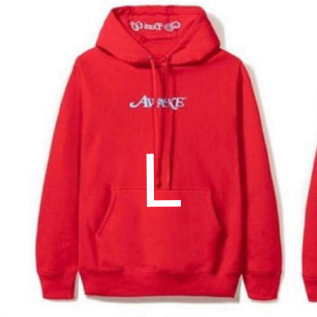 AWAKE(アウェイク)のawake gdc girls don't cry logo hoodie 赤 メンズのトップス(パーカー)の商品写真