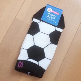 クツシタヤ(靴下屋)の新品＊靴下屋＊mighty soxer＊サッカー柄＊ソックス(靴下/タイツ)