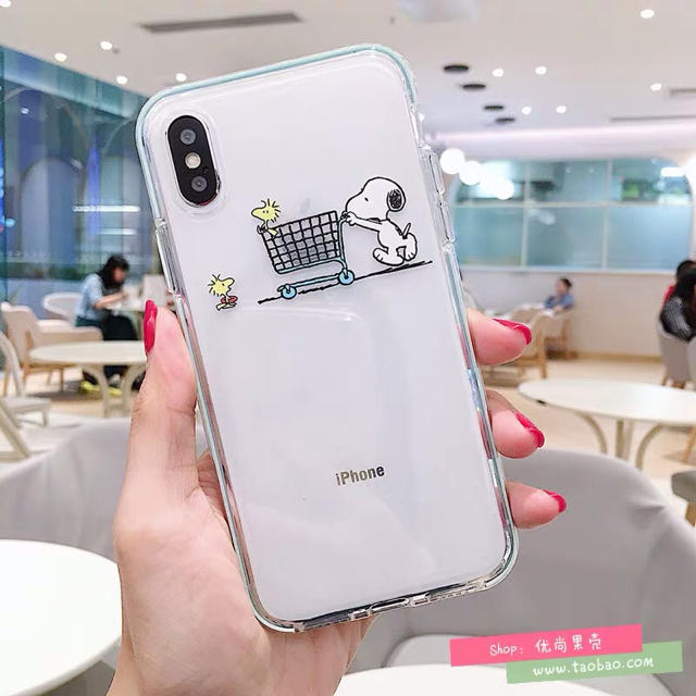 Iphone7 8 X Xs Plusケース スヌーピー クリア 韓国 人気の通販 By M M ラクマ