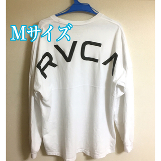 ルーカ(RVCA)の大人気 RVCA ルーカ アーチロゴ バックプリント ロングTシャツ ホワイト(Tシャツ/カットソー(七分/長袖))