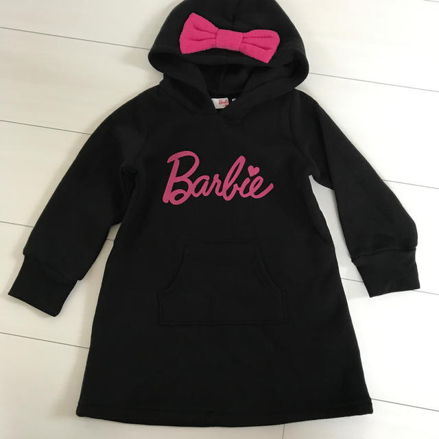 Barbie(バービー)のBarbie バービー　裏起毛　チュニックワンピ　100㌢ キッズ/ベビー/マタニティのキッズ服女の子用(90cm~)(ワンピース)の商品写真