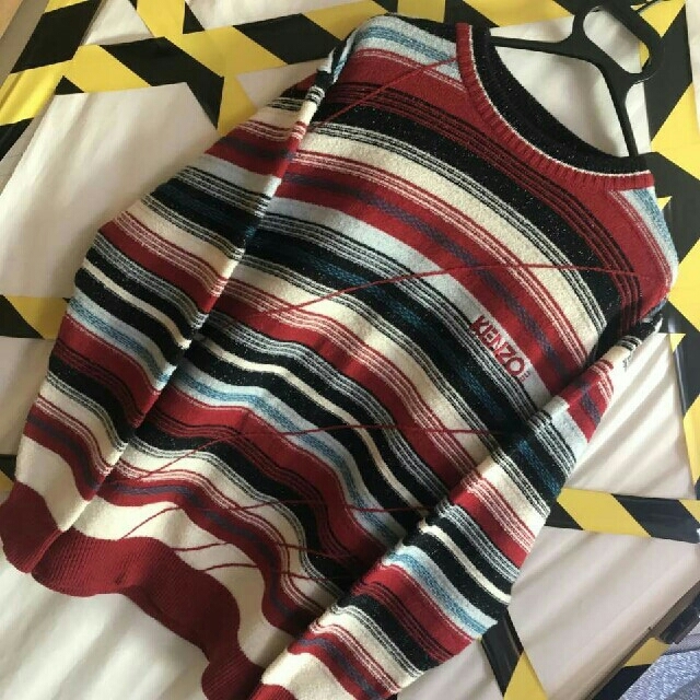 vintage クレイジーパターン KENZO GOLF ケンゾー 刺繍 ニット ic.sch.id