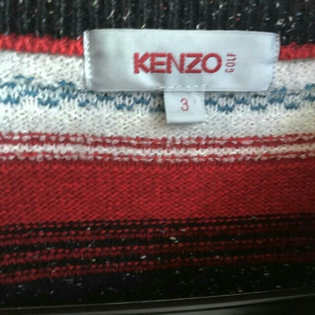 KENZO(ケンゾー)のvintage クレイジーパターン KENZO GOLF ケンゾー 刺繍 ニット メンズのトップス(ニット/セーター)の商品写真