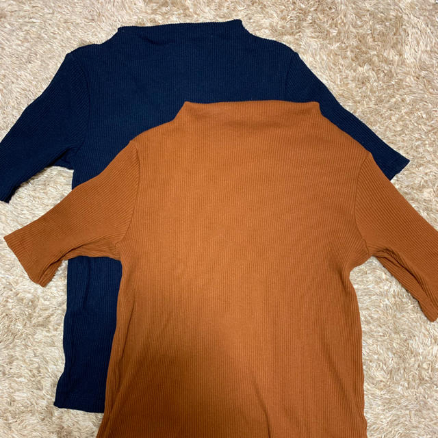 UNIQLO(ユニクロ)のUNIQLO 五分袖シャツ レディースのトップス(Tシャツ(半袖/袖なし))の商品写真