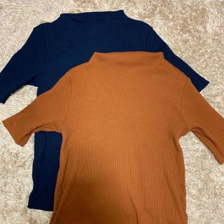 ユニクロ(UNIQLO)のUNIQLO 五分袖シャツ(Tシャツ(半袖/袖なし))