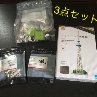 カワダ(Kawada)の値下げ❗️ナノブロック　スカイツリー　ネコ　イヌ(積み木/ブロック)