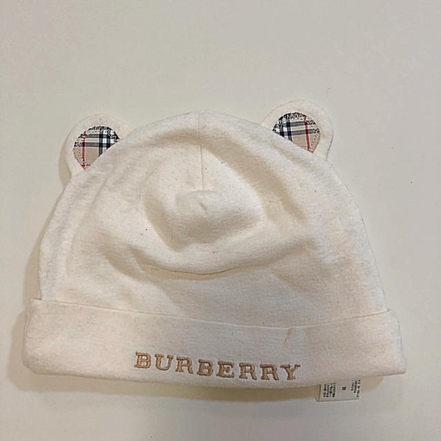 BURBERRY(バーバリー)のバーバリー　オーガニックコットン 　ベビー　キャップ キッズ/ベビー/マタニティのこども用ファッション小物(帽子)の商品写真