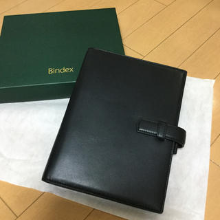 ニホンノウリツキョウカイ(日本能率協会)のシステム手帳 A5サイズ Bindex  ブラック 本革(手帳)