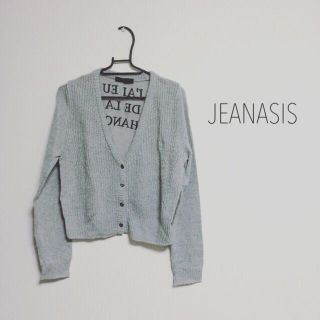 ジーナシス(JEANASIS)のバック刺繍カーディガン▽JEANASIS(カーディガン)