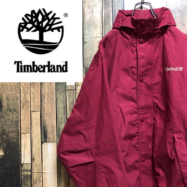 Timberland(ティンバーランド)の【激レア】ティンバーランド☆ワンポイント刺繍ロゴ入り袖タックセーリングジャケット メンズのジャケット/アウター(ブルゾン)の商品写真