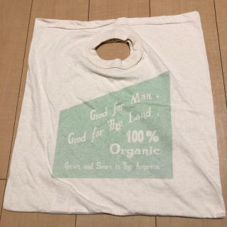 新品　Tシャツ風　バッグ　オーガニックコットン(Tシャツ(半袖/袖なし))