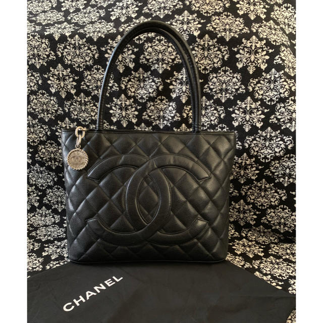 CHANEL❤キャビアスキン❤ウッド調ハンドル❤ヴィンテージ❤トート