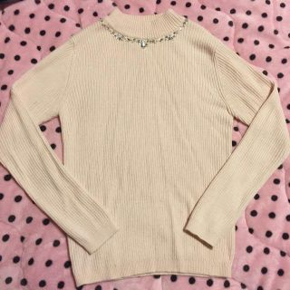 プロポーションボディドレッシング(PROPORTION BODY DRESSING)のきれ可愛❤︎ビジュー付き モテニット(ニット/セーター)