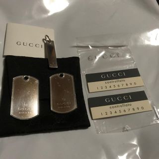 グッチ(Gucci)のGUCCI  ドッグタグ、ペンダントトップ(ネックレス)